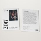 The 2017 Monthly Awards by Shoot The Frame lying flat, front cover and back cover side by side