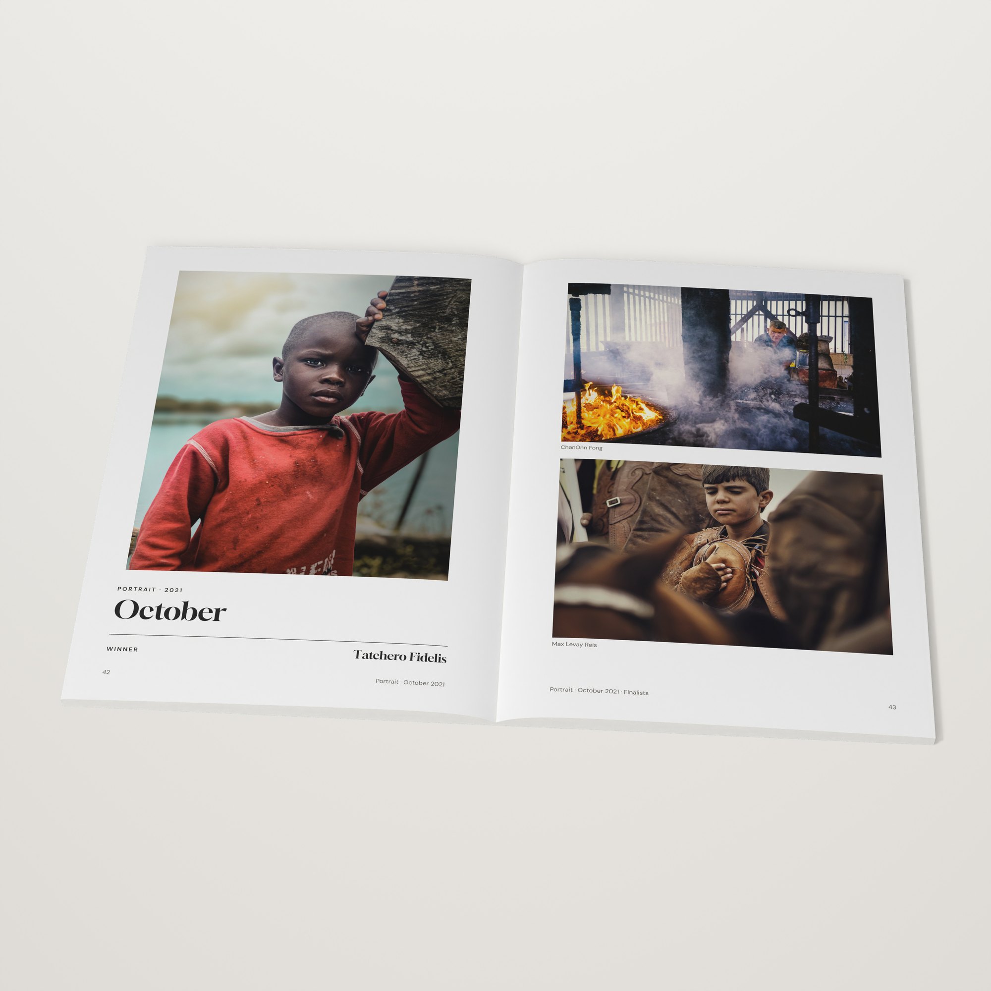 The 2021 Monthly Awards open at the Portrait winner by Tatchero Fidelis, October 2021