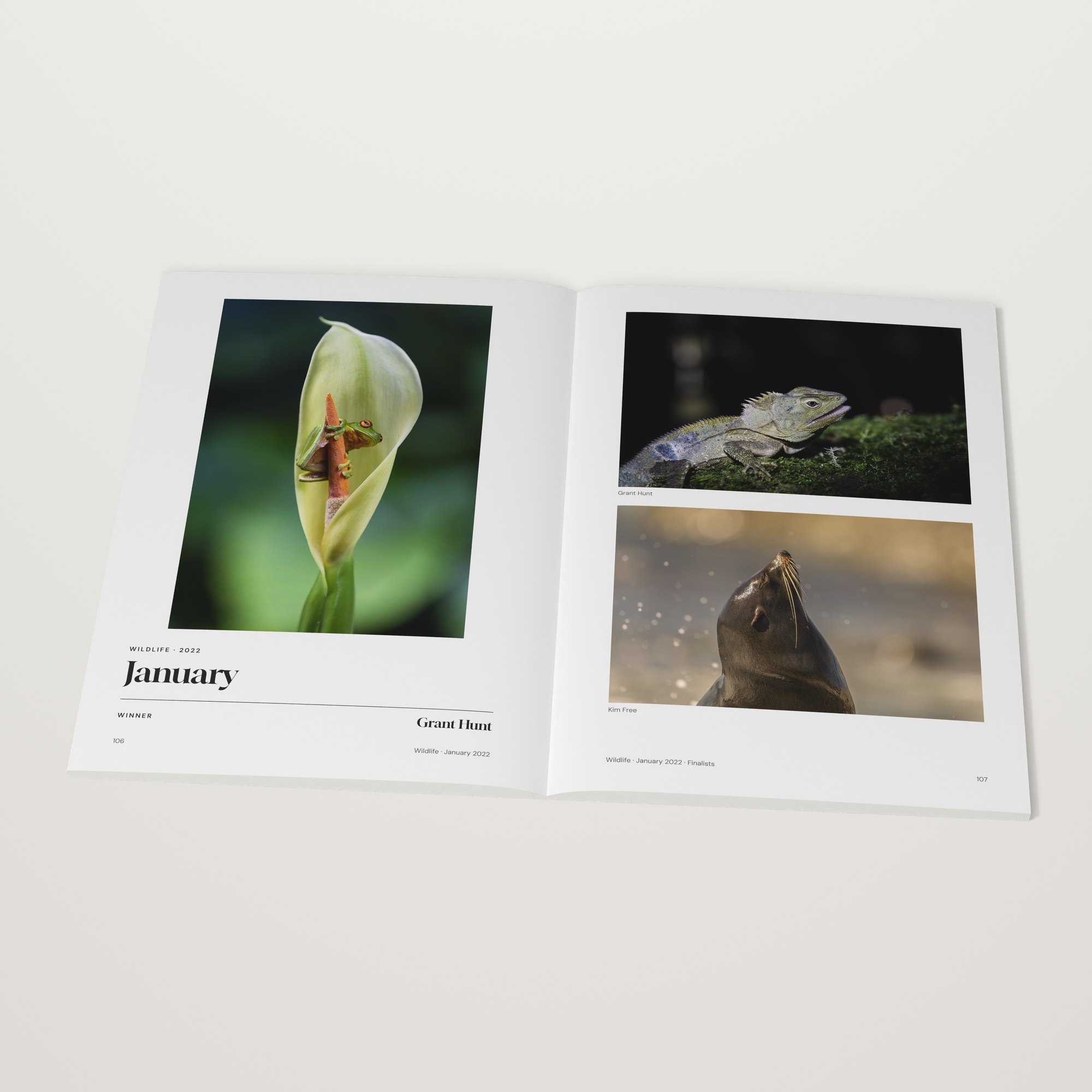 The 2022 Monthly Awards open at the Wildlife winner by Grant Hunt, January 2022